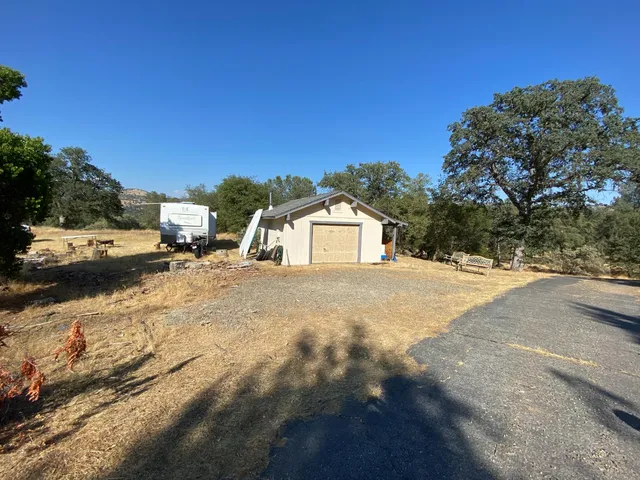 a view of a snow on the road