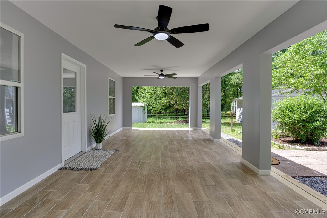 17072 Gun Barrel Road Montpelier, VA 23192 - Photo 7 of 43 View of patio featuring a ceiling fan, an outdoor