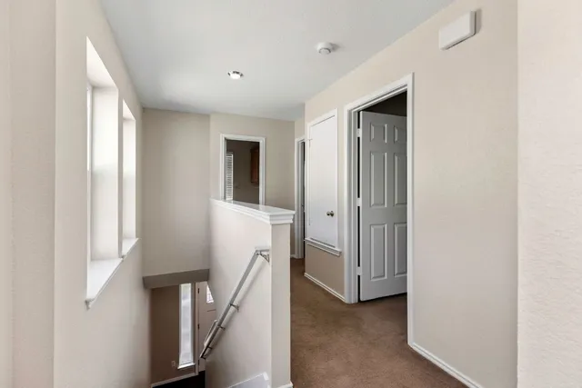 a view of hallway with window