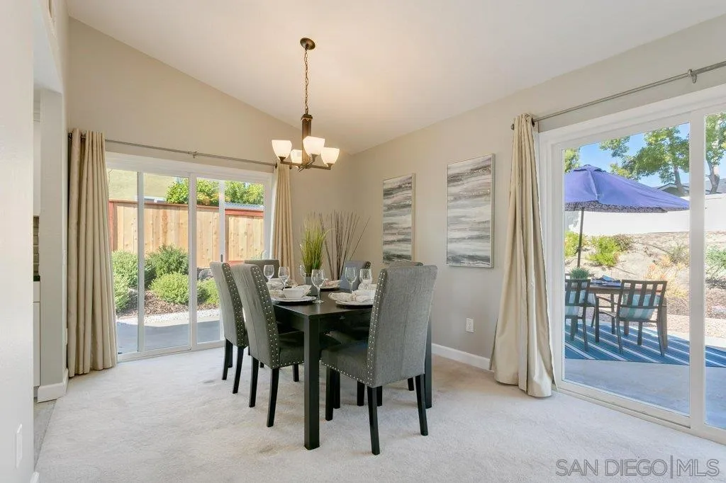 2725 Glasgow Drive Carlsbad, CA 92010 - Photo 8 of 29 a view of a dining room with furniture window and outside view