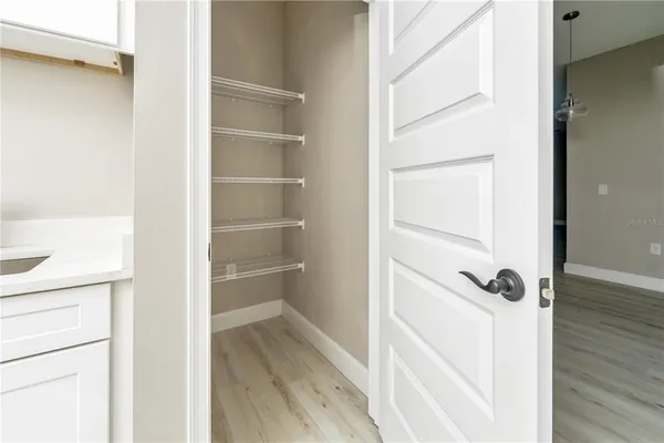 a view of a walk in closet