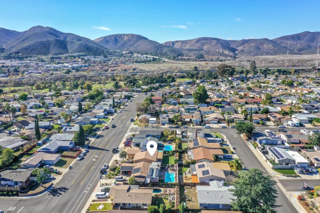 8450 Carlton Oaks Drive Santee, CA 92071 - Photo 27 of 30 an aerial view of residential houses and street