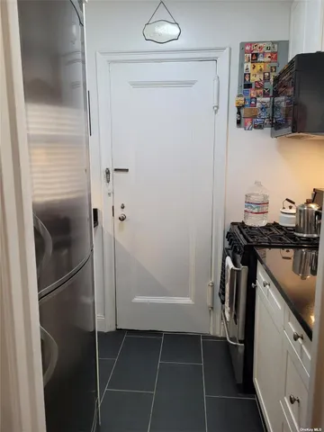 a storage room with a washer and dryer