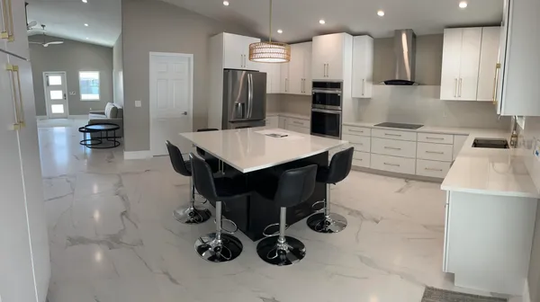 a view of wooden floor