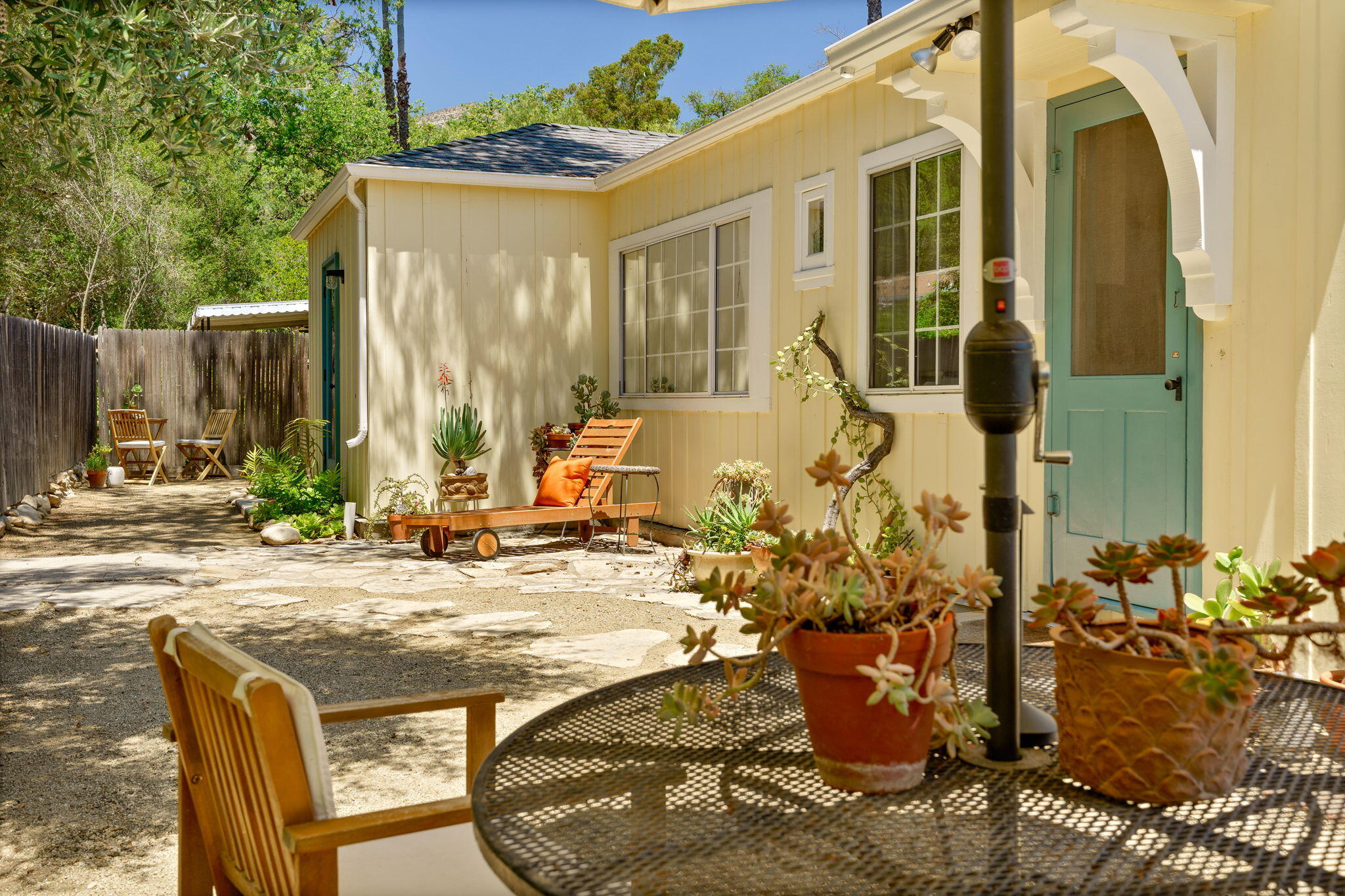 314 West Aliso Street, Unit A Ojai, CA 93023 - Photo 26 of 29 a view of a house with backyard