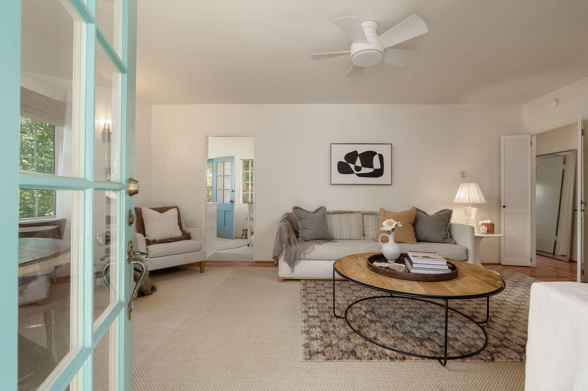 314 West Aliso Street, Unit A Ojai, CA 93023 - Photo 7 of 29 a living room with furniture and a table