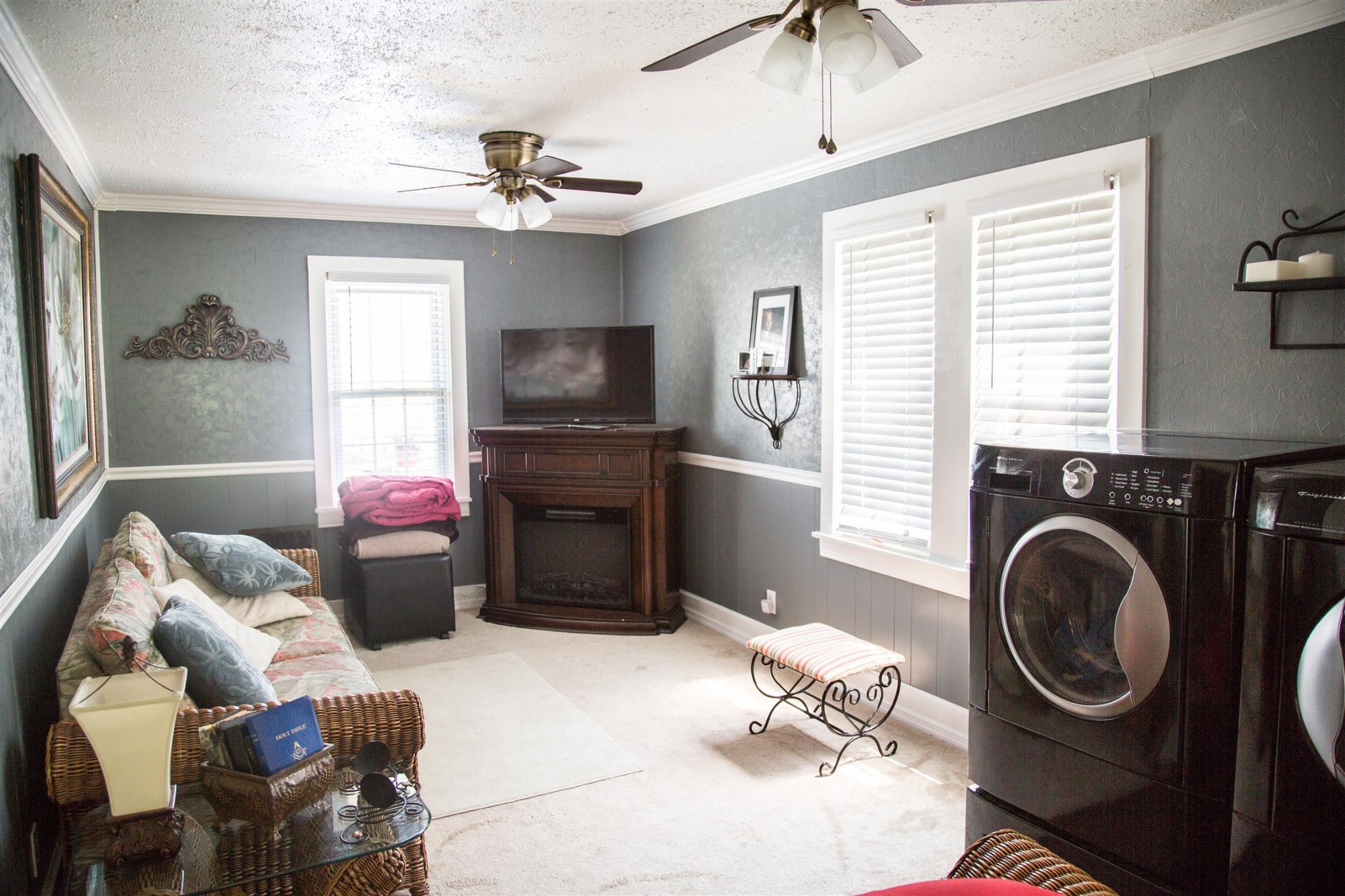 699 Mcelhiney Road Dickson, TN 37055 - Photo 18 of 25 a living room with furniture a flat screen tv and a window