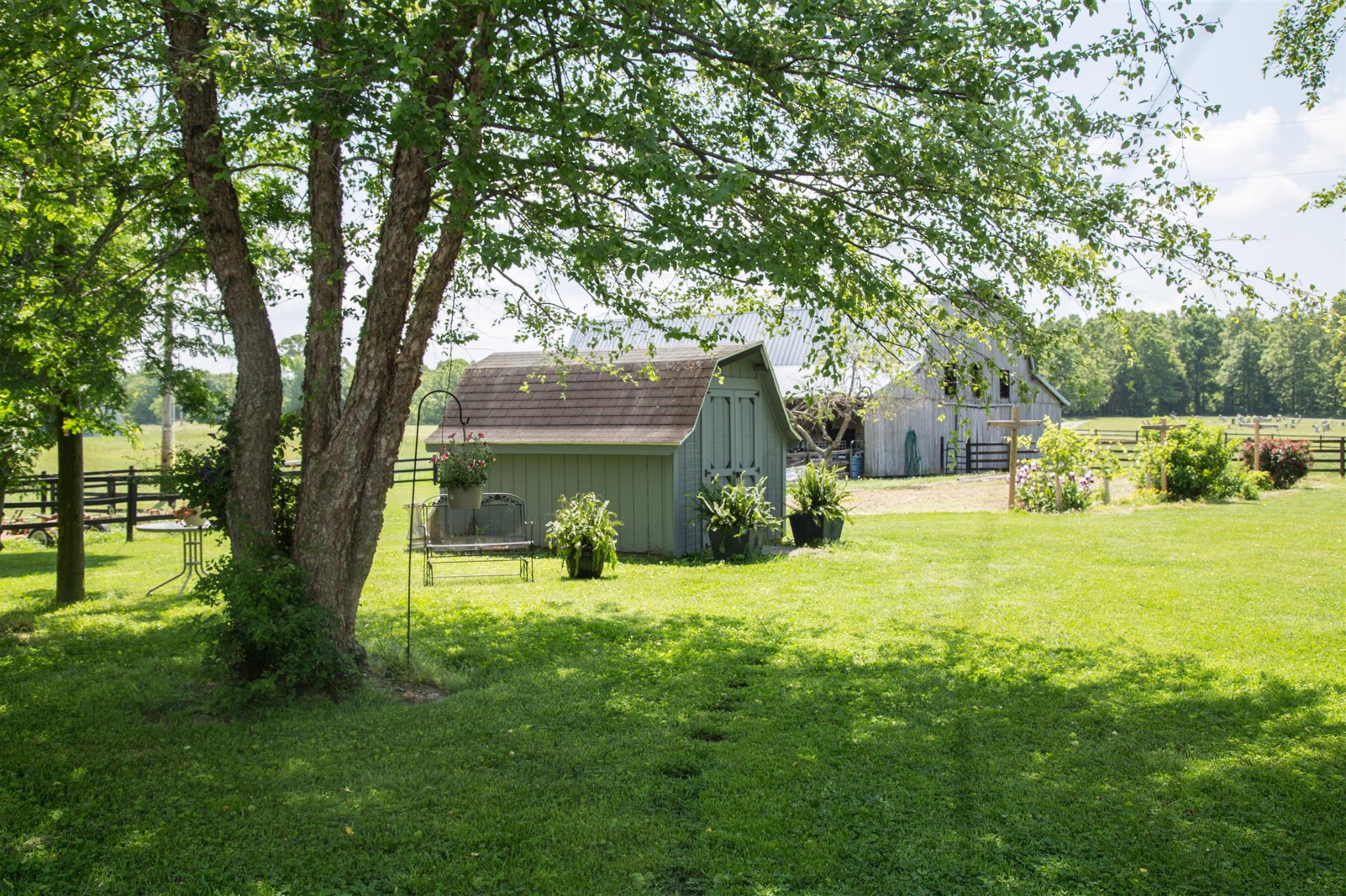 699 Mcelhiney Road Dickson, TN 37055 - Photo 24 of 25 a view of a house with a yard and tree s