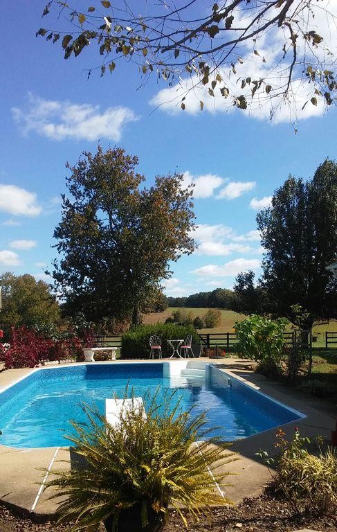 699 Mcelhiney Road Dickson, TN 37055 - Photo 5 of 25 a view of a swimming pool with an outdoor space and seating area