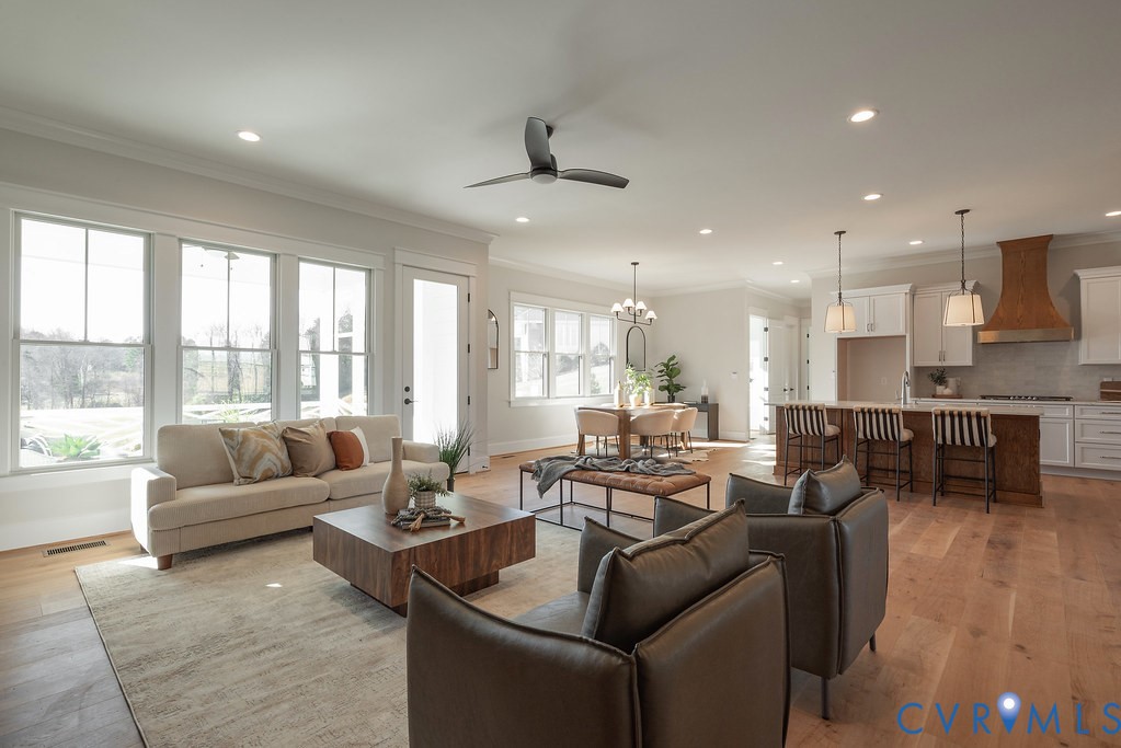 2110 Manakin Road Manakin-Sabot, VA 23103 - Photo 17 of 50 Living room featuring ornamental molding, ceiling
