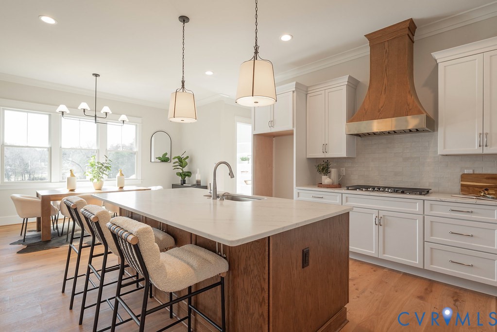 2110 Manakin Road Manakin-Sabot, VA 23103 - Photo 22 of 50 Kitchen with crown molding, light wood-style floor