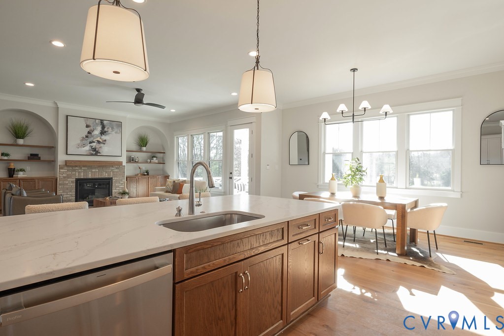 2110 Manakin Road Manakin-Sabot, VA 23103 - Photo 25 of 50 Kitchen with dishwasher, decorative light fixtures