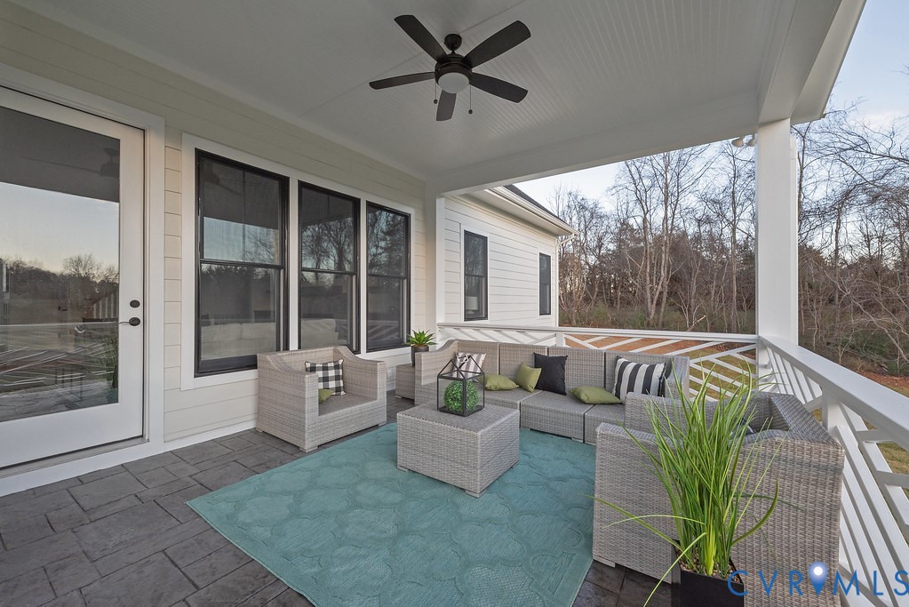 2110 Manakin Road Manakin-Sabot, VA 23103 - Photo 45 of 50 View of patio / terrace featuring a ceiling fan an