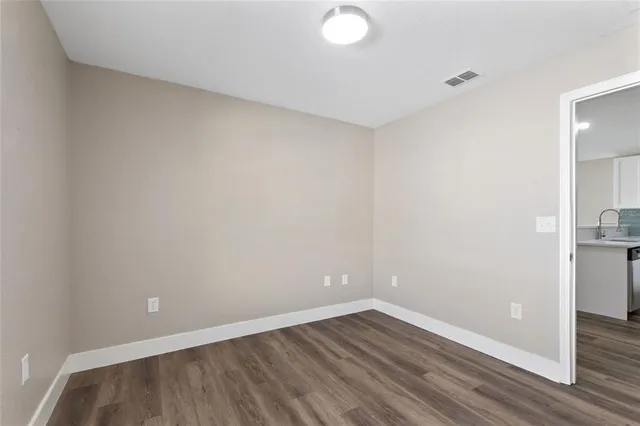 a view of an empty room