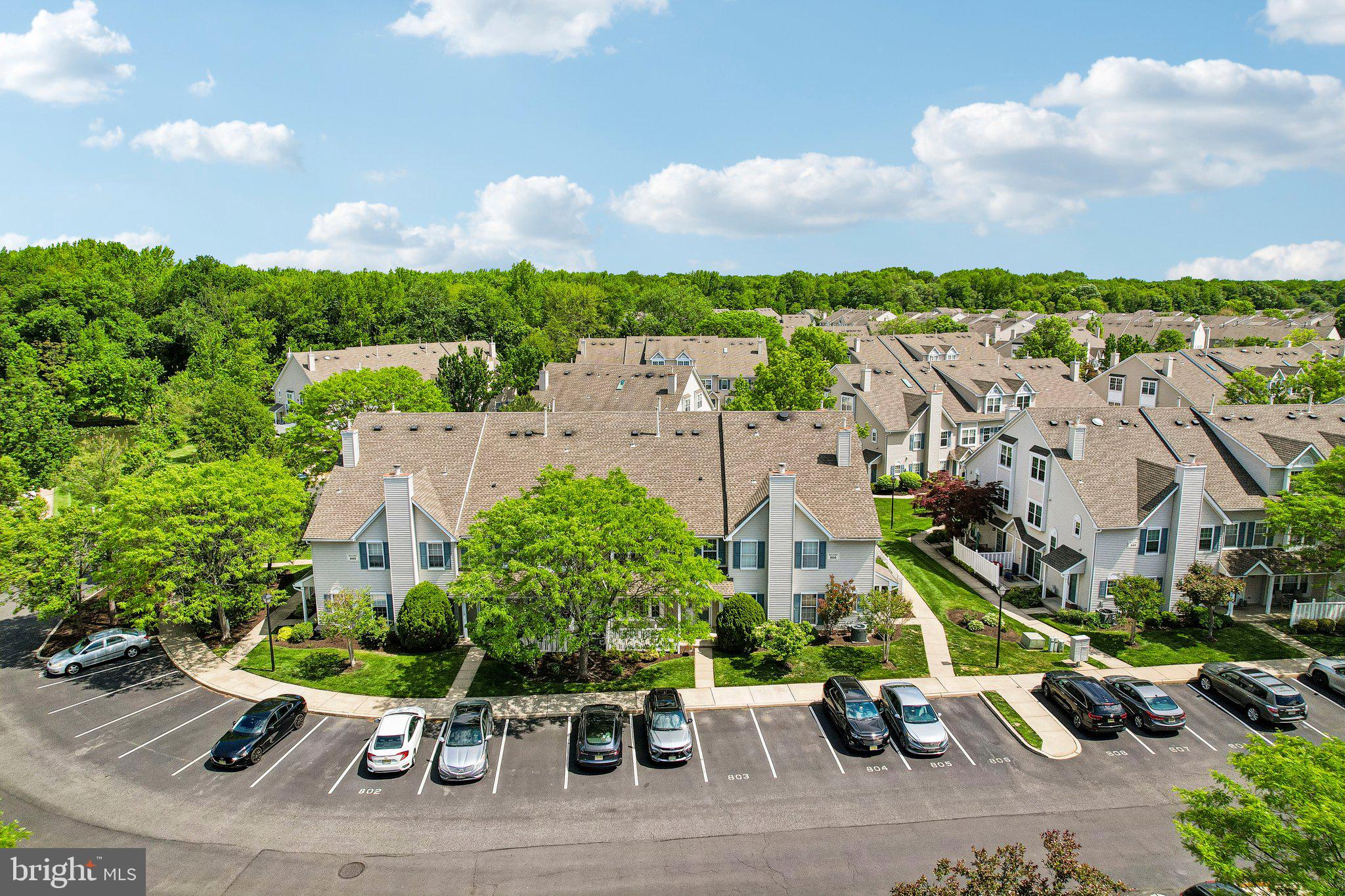 803 Wharton Road Mount Laurel, NJ 08054 - Photo 35 of 48 an aerial view of a house with a garden and mountains