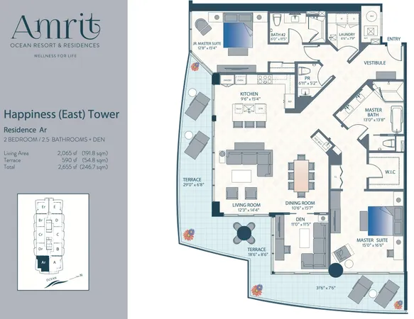 $17,500 | 3100 North Ocean Drive, Unit H1804, Singer Island, FL 33404