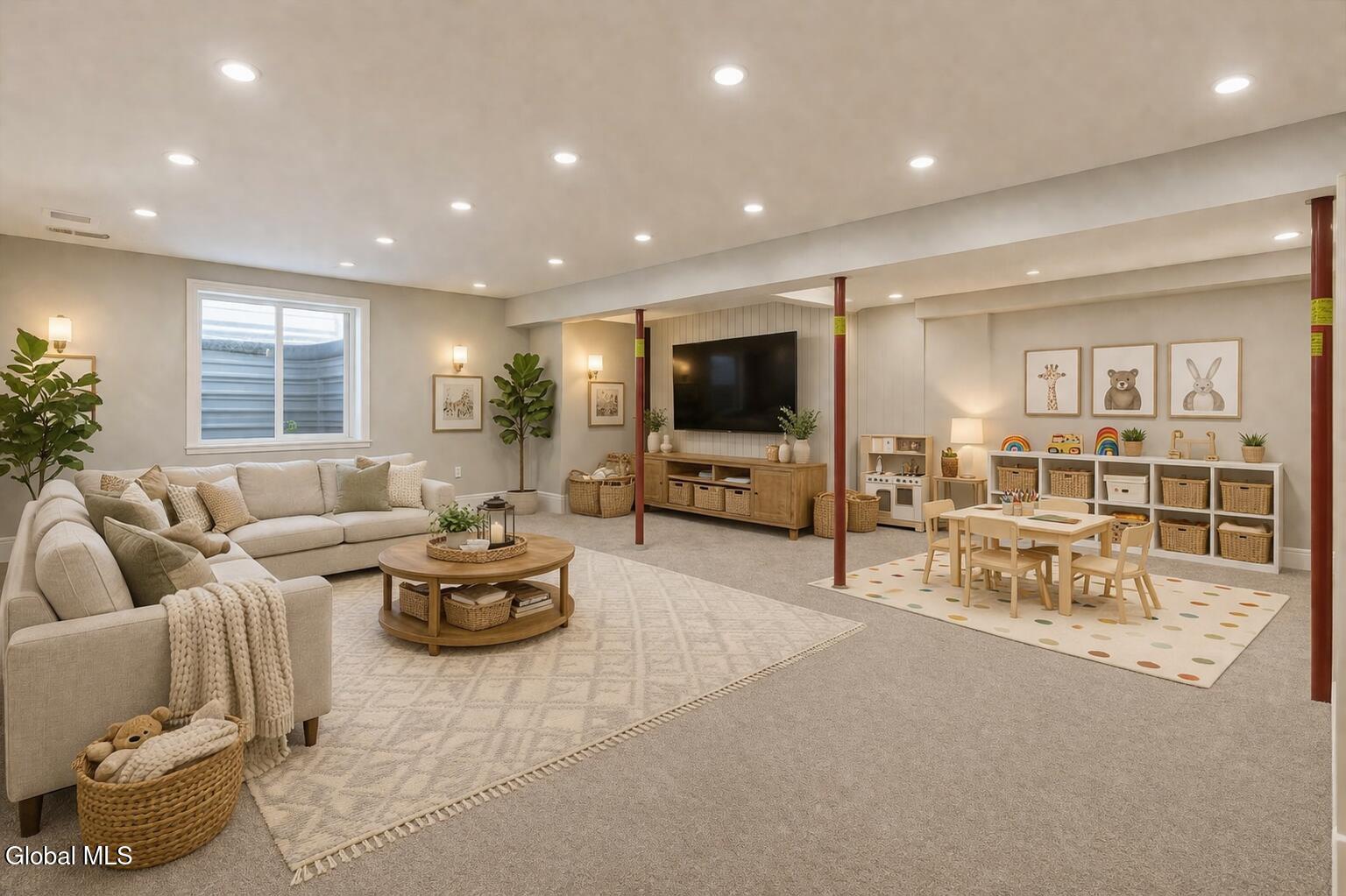 18 Wiley Way Corinth, NY 12822 - Photo 20 of 30 Cozy modern basement family playroom