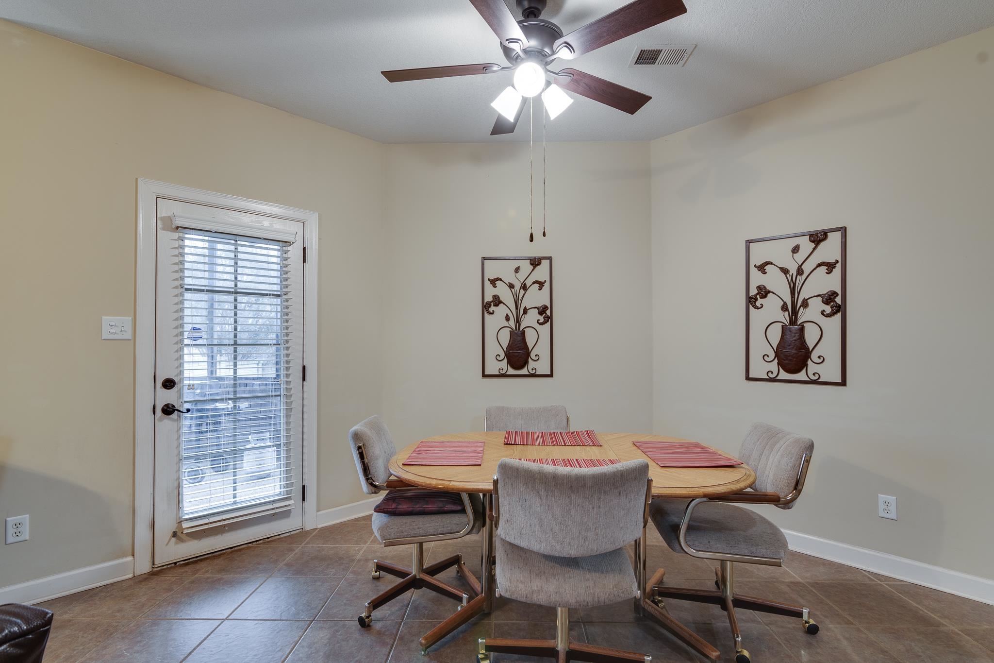 5350 Evergreen Road Lakeland, TN 38002 - Photo 12 of 24 Tiled dining space with ceiling fan