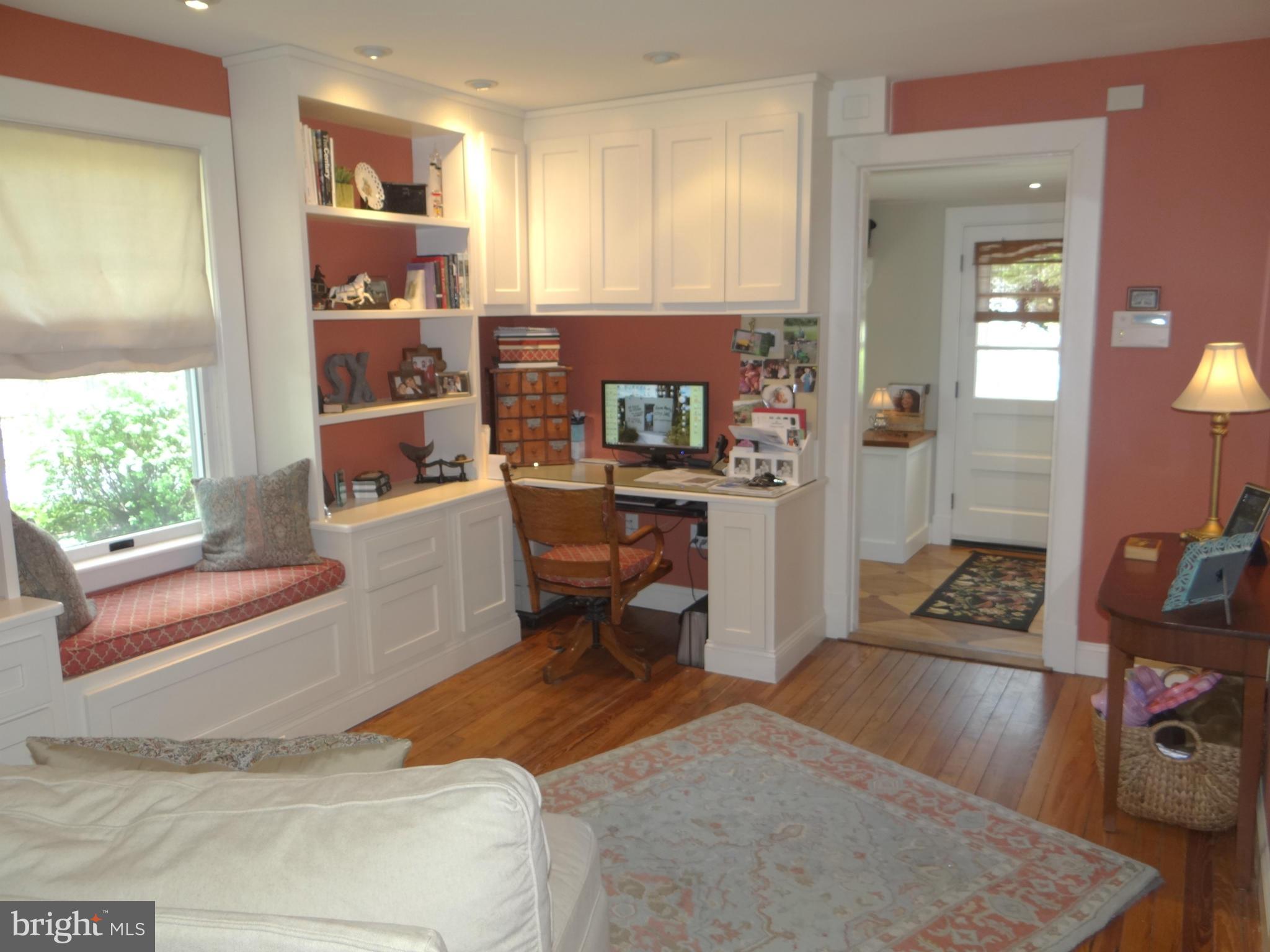836 Maple Road Gambrills, MD 21054 - Photo 8 of 30 Family Room or Office with Built-In Bookshelves