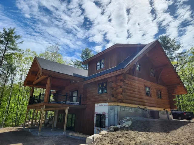 a front view of a house