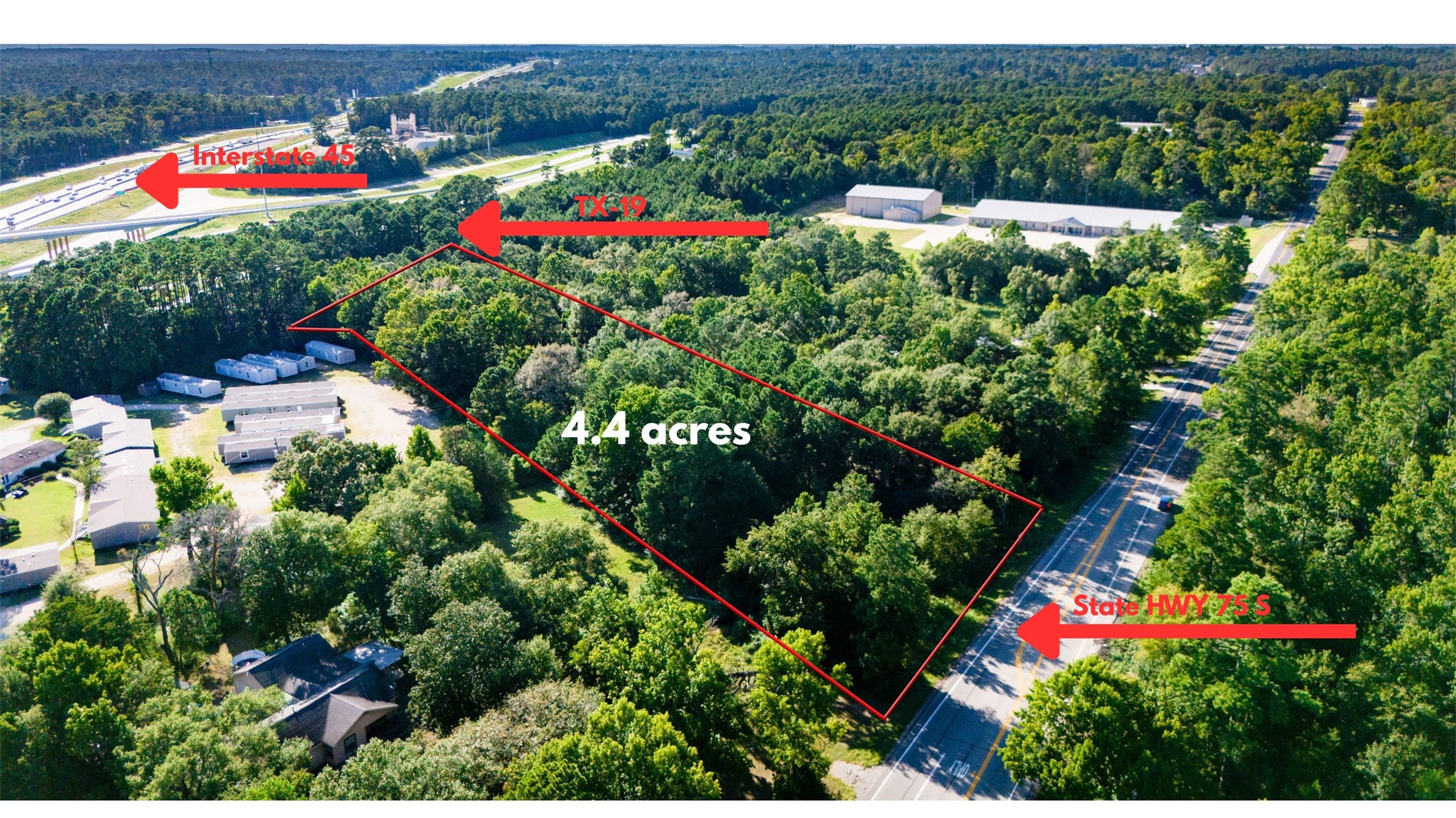 7206 State Highway 75 South Huntsville, TX 77340 - Photo 2 of 4 4.4 acres primed for development in prime Huntsville location.