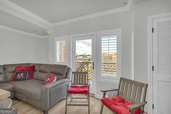 a view of a city and a mountain view