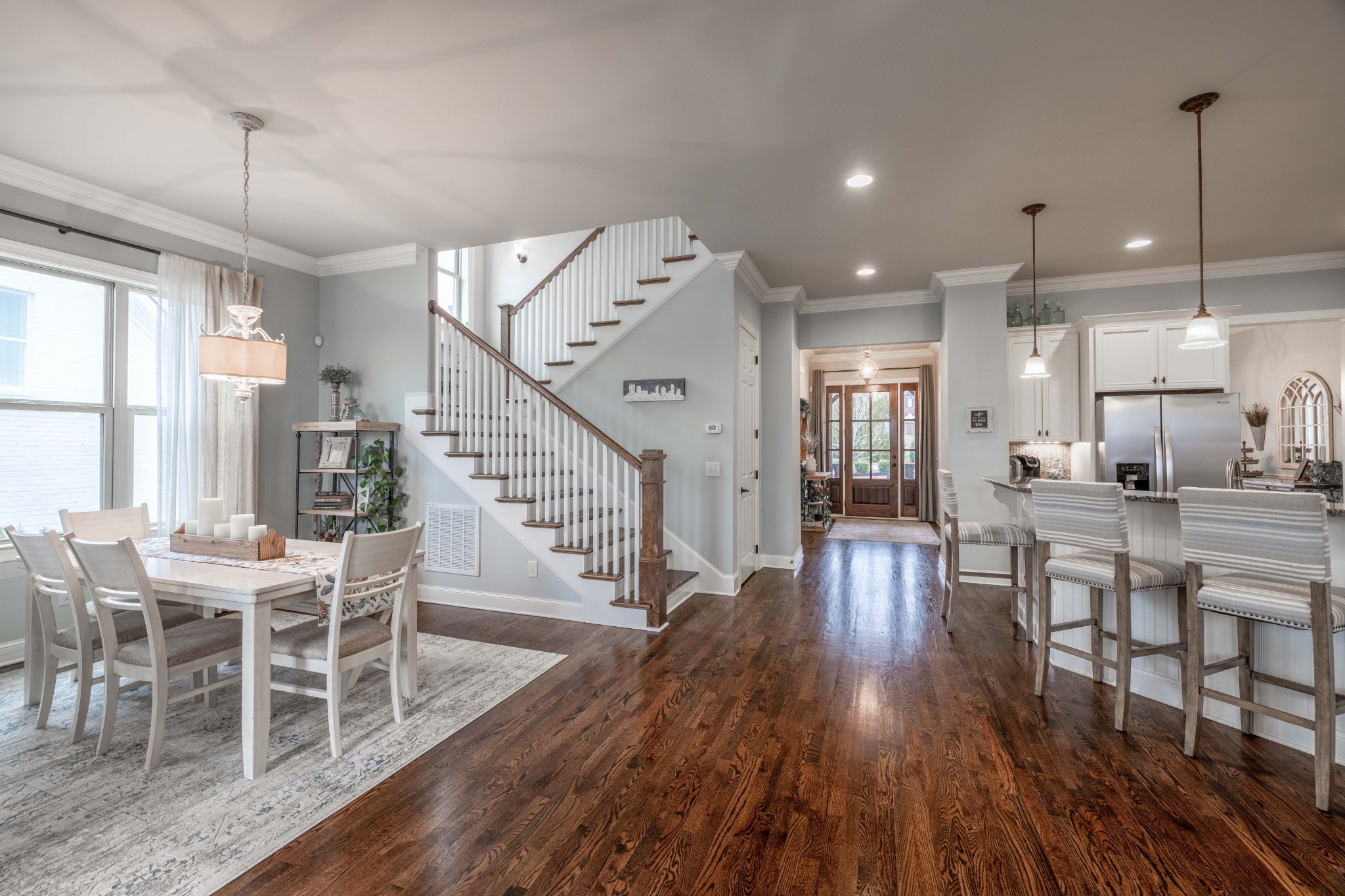 148 Truman Road West Franklin, TN 37064 - Photo 14 of 41 a view of a dining room with furniture window and wooden floor