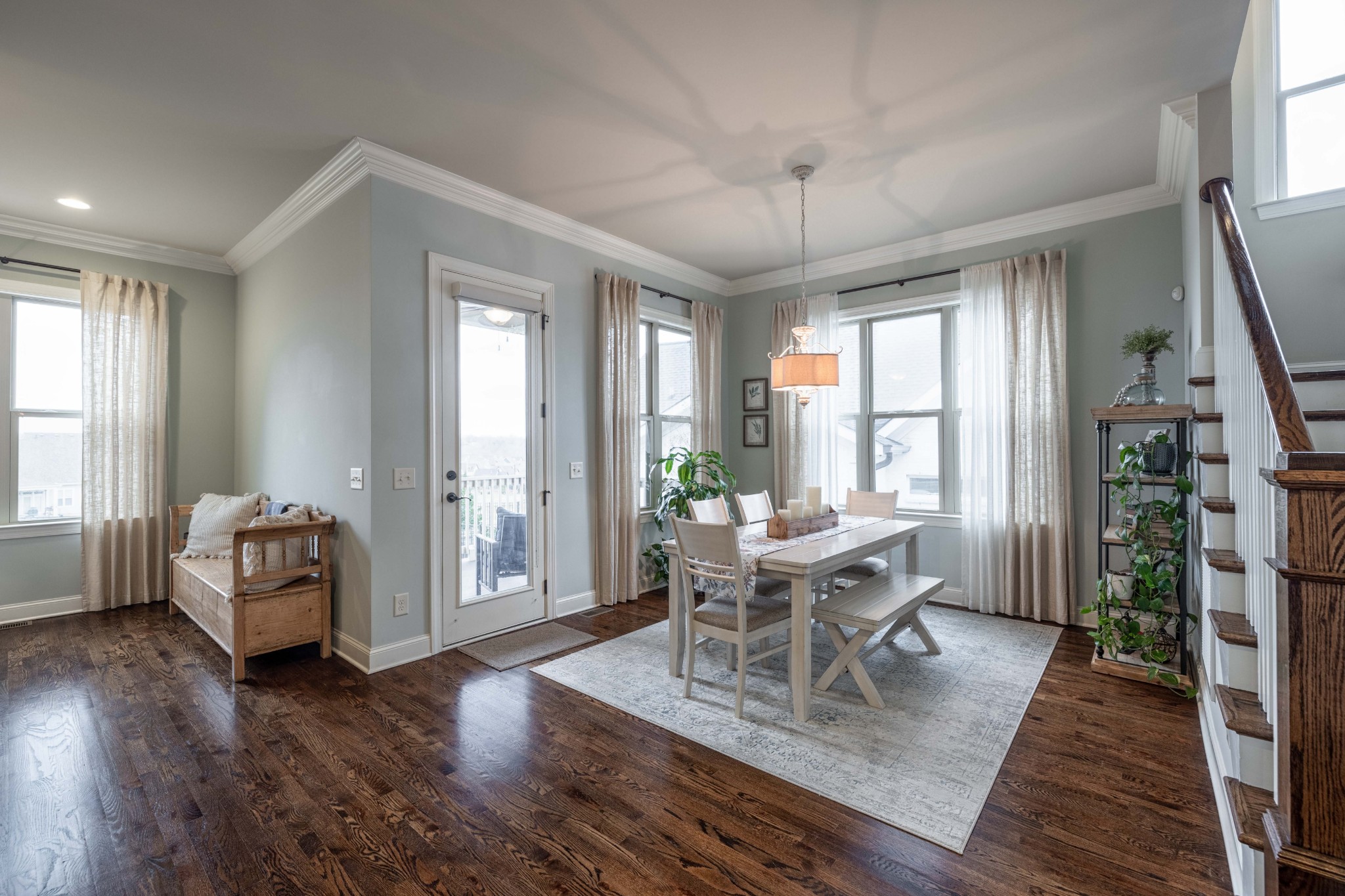 148 Truman Road West Franklin, TN 37064 - Photo 15 of 41 a view of a dining room with furniture window and wooden floor