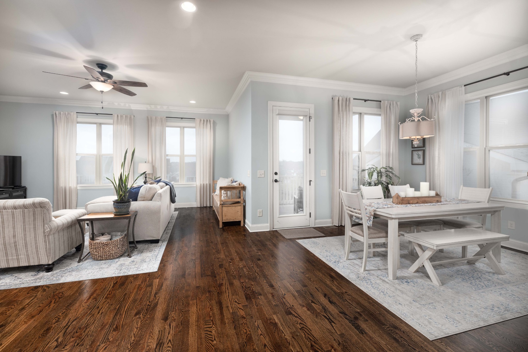 148 Truman Road West Franklin, TN 37064 - Photo 8 of 41 a living room with furniture a dining table and a fireplace