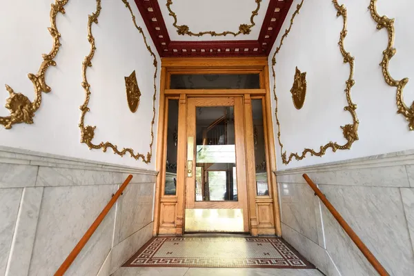 a view of balcony and staircase