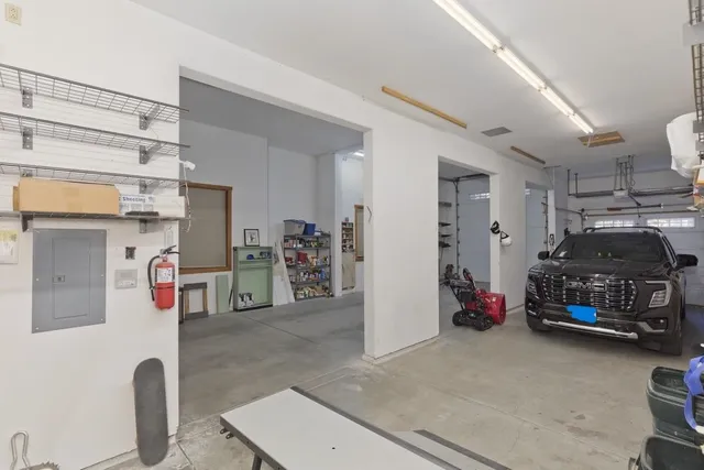 a view of car garage