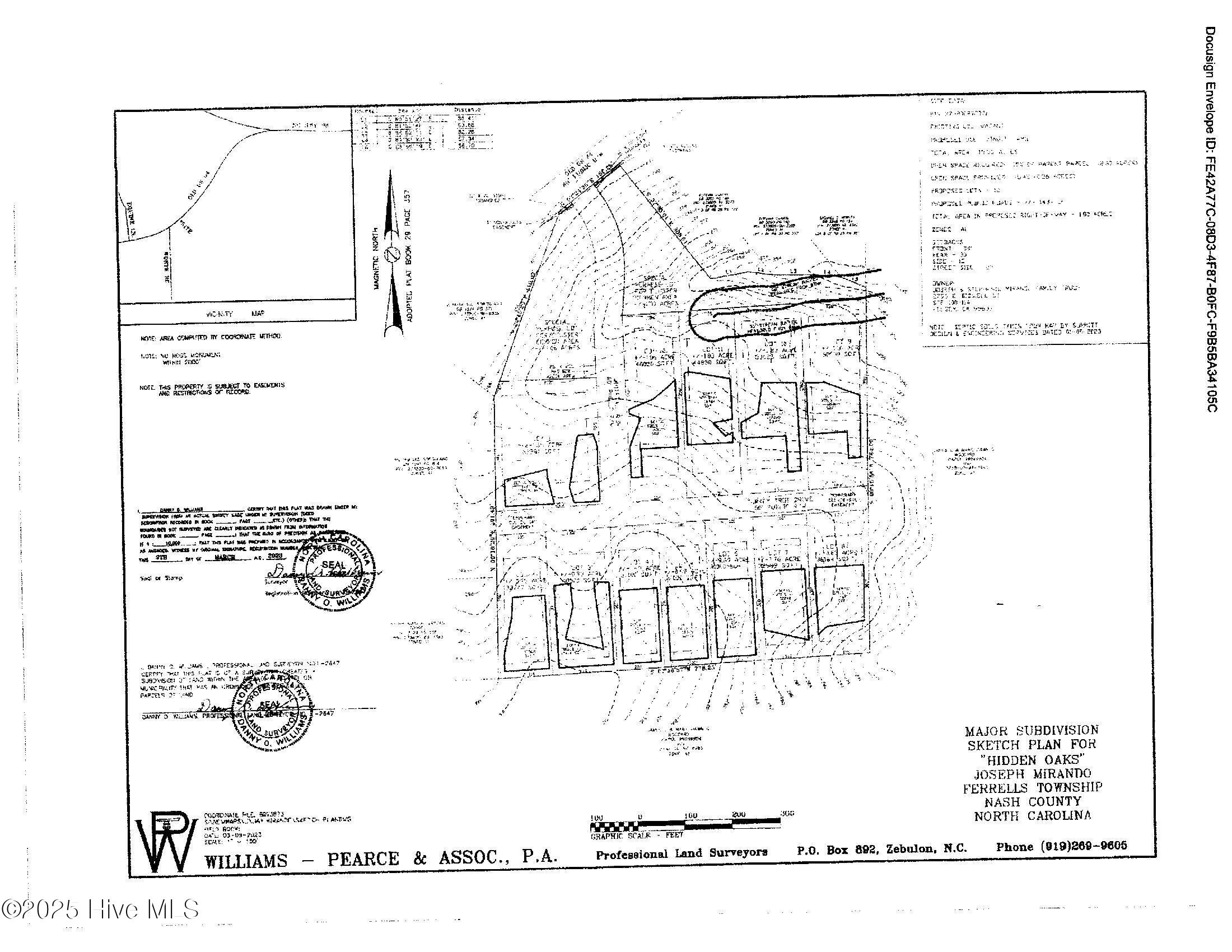 0 Old Us 64 Hwy Spring Spring Hope, NC 27882 - Photo 2 of 2 Hidden Oaks plat map