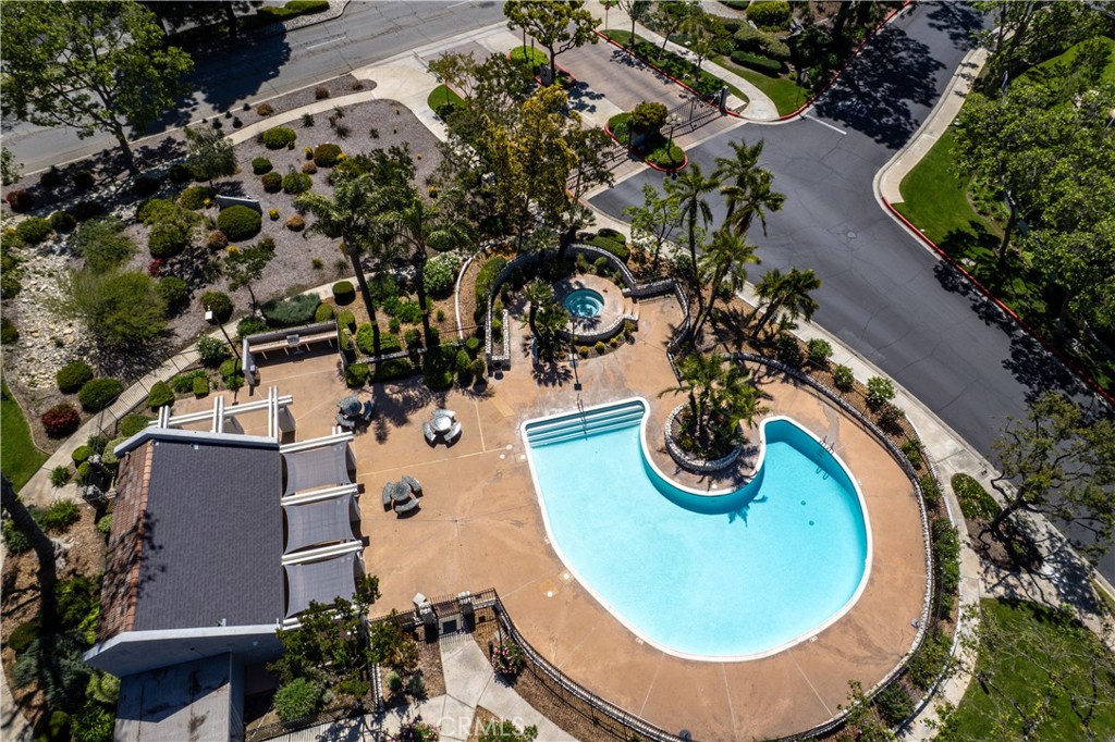 2003 Springcreek Circle Upland, CA 91784 - Photo 64 of 64 an aerial view of residential house with outdoor space and swimming pool