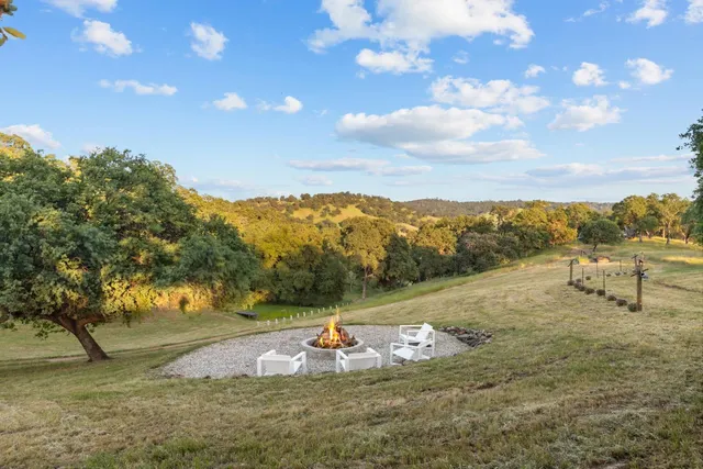 a view of a lake with mountains in the background