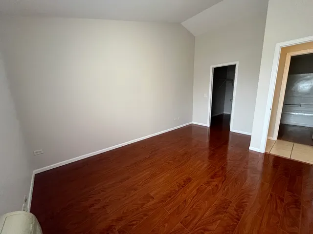 a view of livingroom with wooden floor