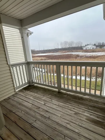 a view of wooden deck