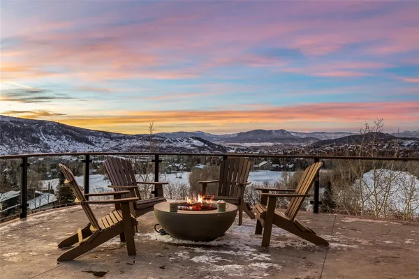 a view of a lake in middle of the middle