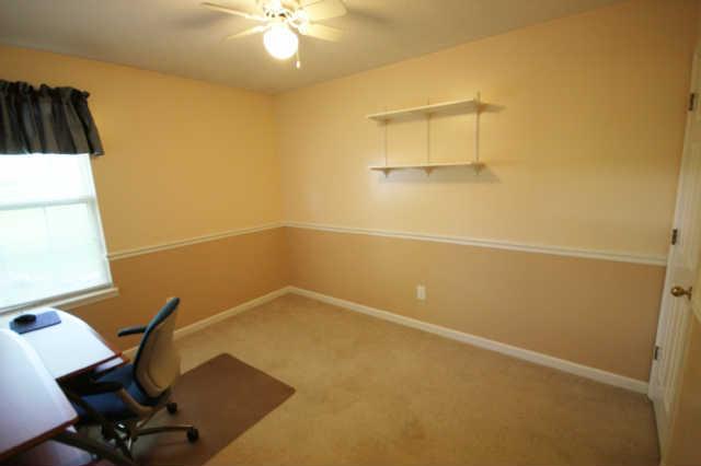 202 Nottingham Road Dickson, TN 37055 - Photo 17 of 20 Bedroom 3, currently being used as an office, has a ceiling fan and a huge walk-in closet.