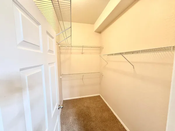 a view of a walk in closet