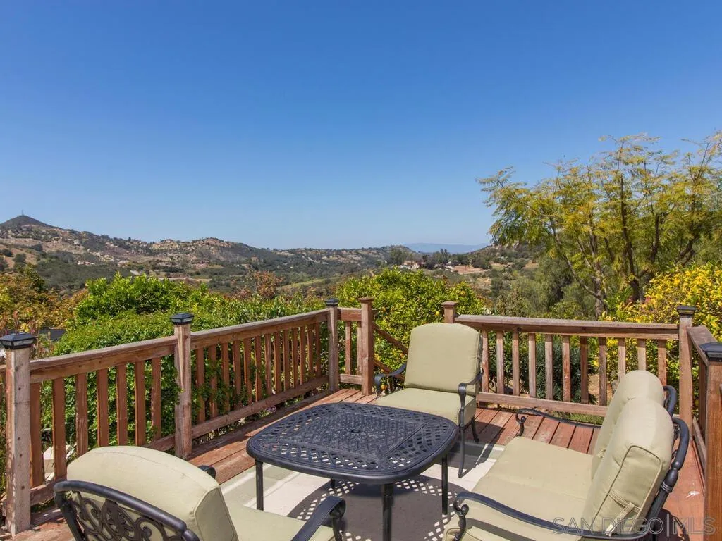 29513 Anthony Road Valley Center, CA 92082 - Photo 33 of 59 a view of a chair and table on the roof deck