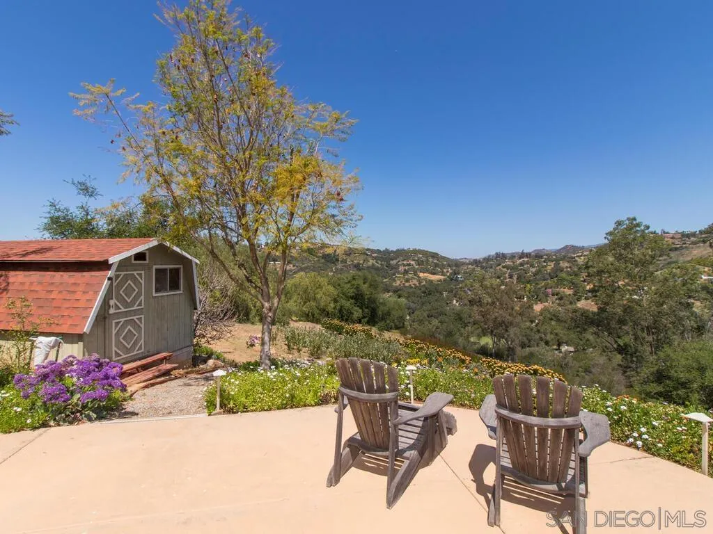 29513 Anthony Road Valley Center, CA 92082 - Photo 37 of 59 a view of a chairs and table in the patio