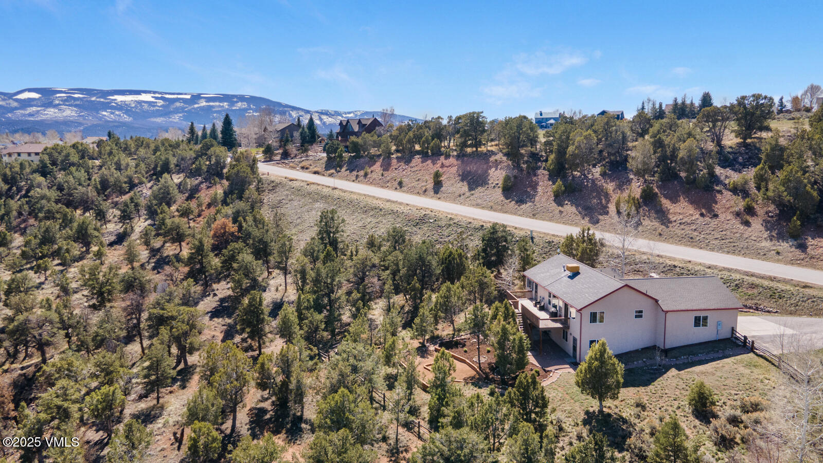 318 Mesa Drive Eagle, CO 81631 - Photo 41 of 44 an aerial view of residential houses with a yard