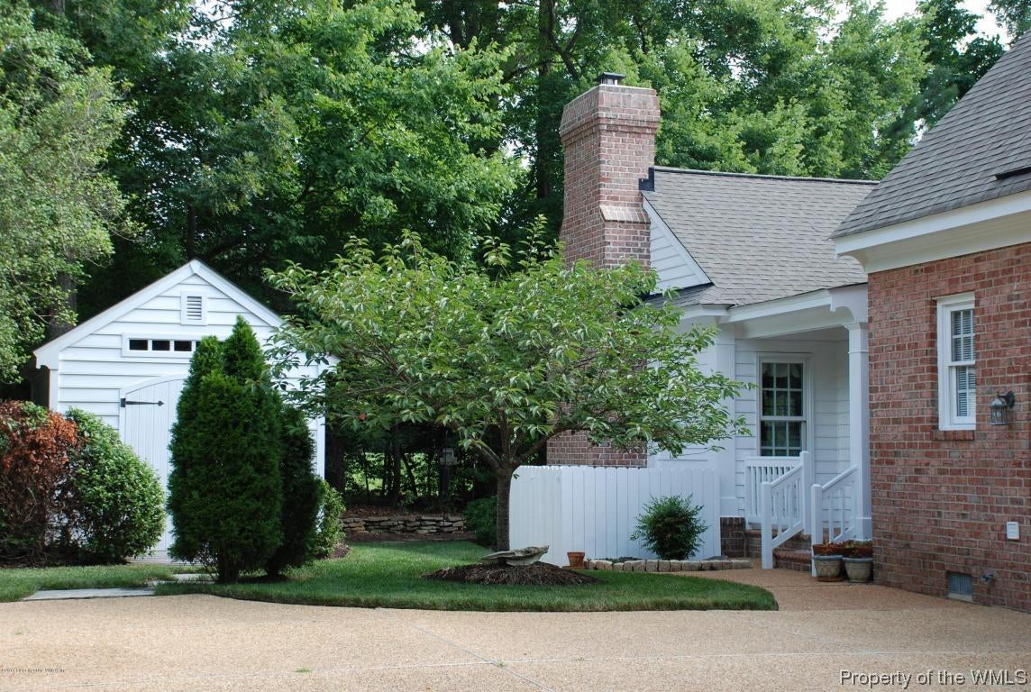 Side porch & new addition