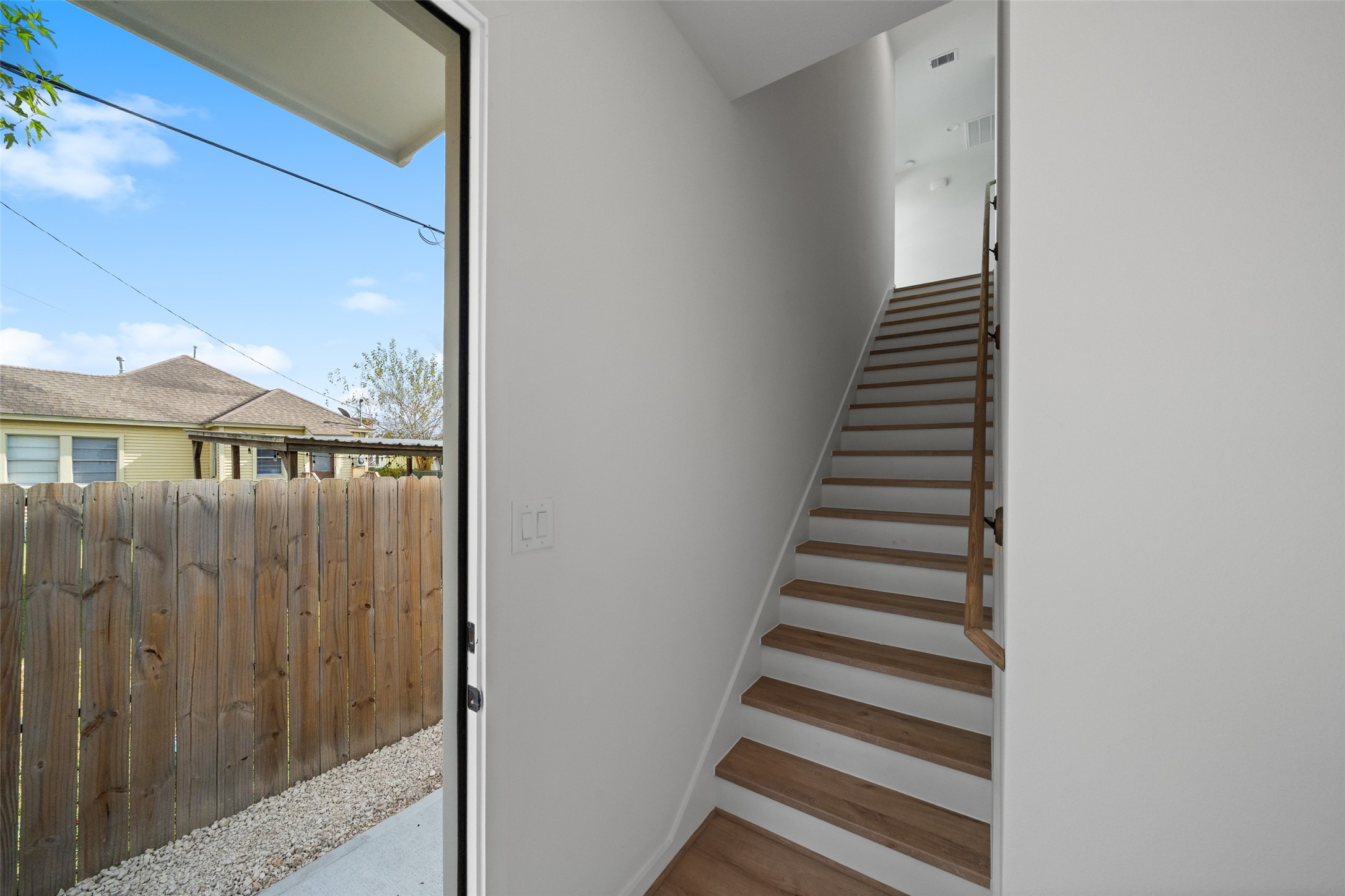 1408 Enid Street, Unit D Houston, TX 77009 - Photo 3 of 26 a view of a front door of a house