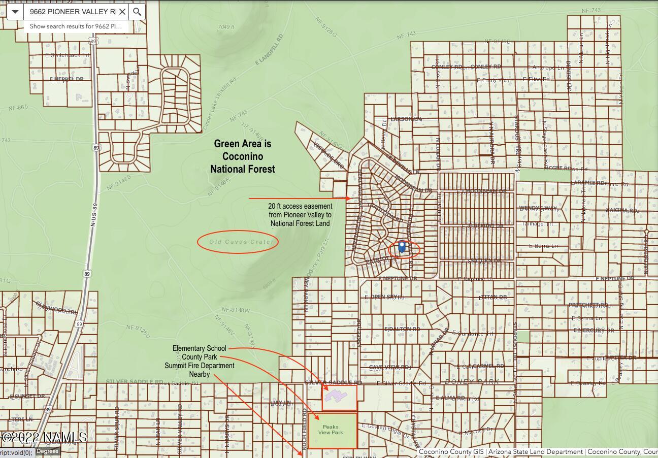 9612 Pioneer Valley Road Flagstaff, AZ 86004 - Photo 62 of 64 Forest Access_School-Park-FireDept-Nearb
