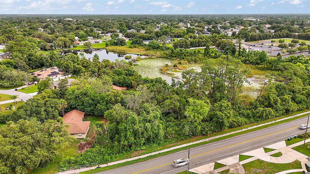a view of a city from a balcony