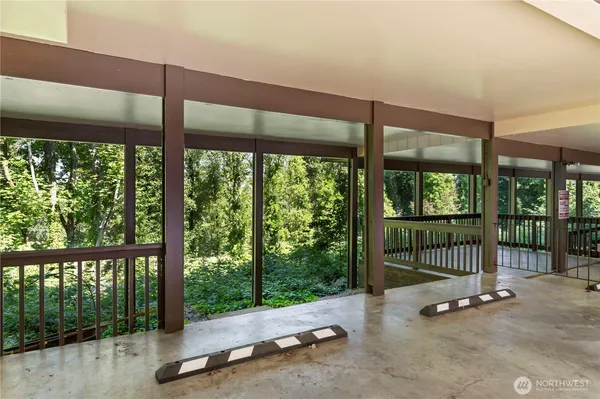 a view of a floor to ceiling window in a room