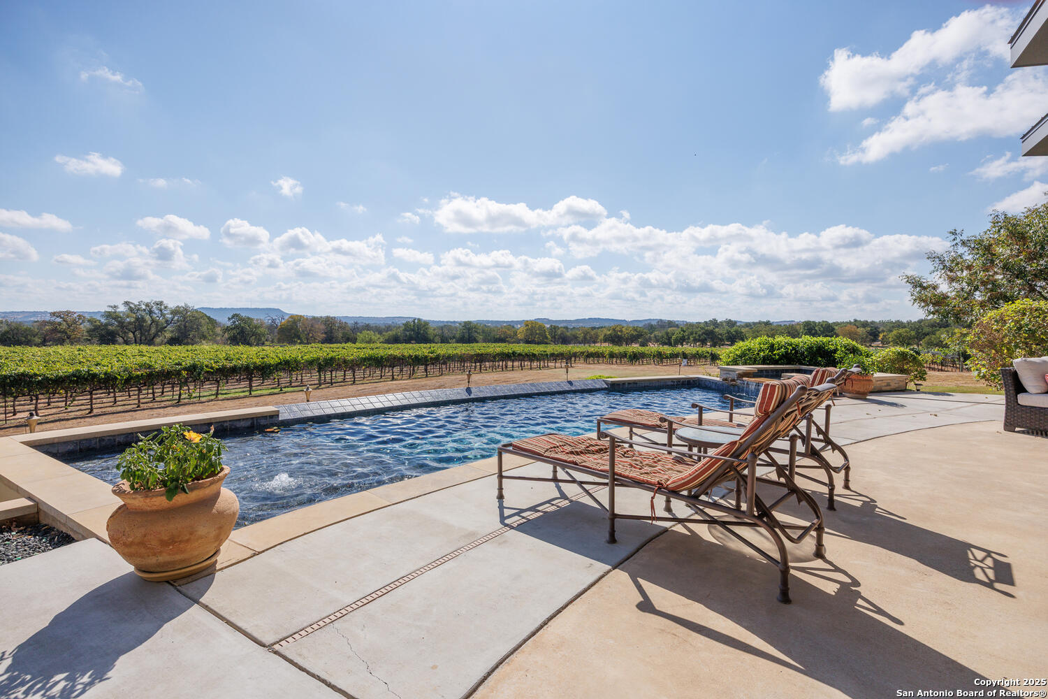 1758 Lincoln Smith Road Round Mountain, TX 78663 - Photo 37 of 50 a view of a terrace with sitting area