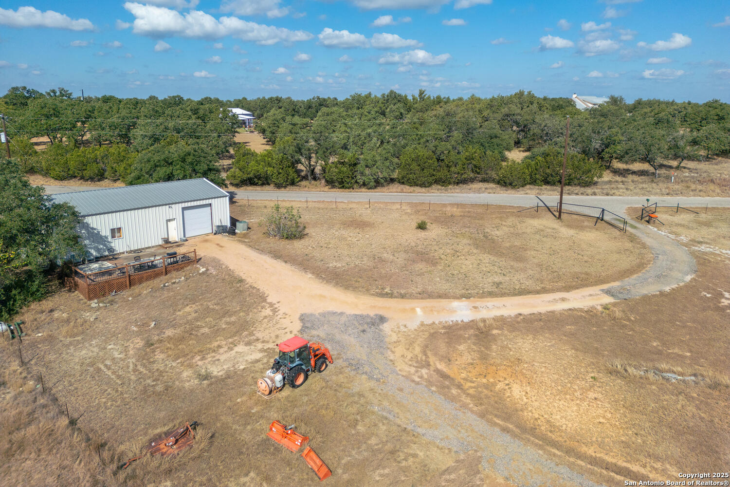 1758 Lincoln Smith Road Round Mountain, TX 78663 - Photo 46 of 50 a view of a backyard of the house