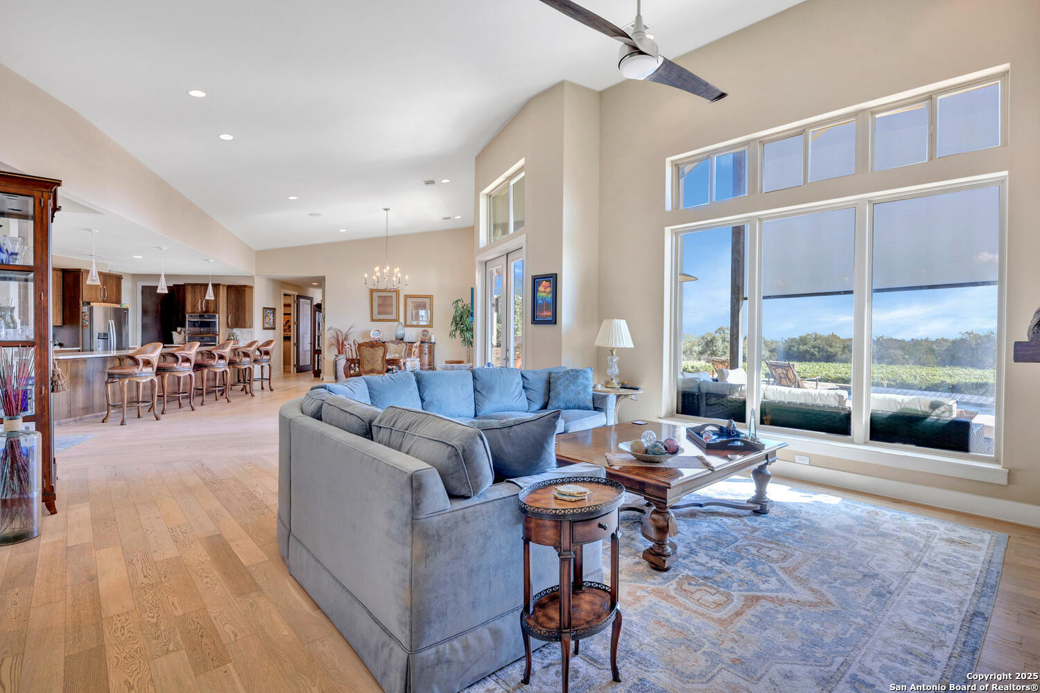 1758 Lincoln Smith Road Round Mountain, TX 78663 - Photo 10 of 50 a living room with furniture and a large window